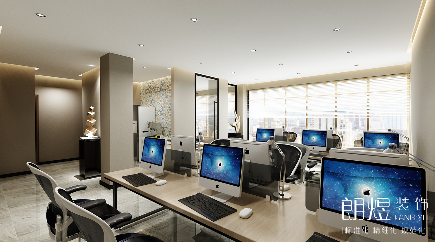 電商公司辦公室裝修設計效果圖