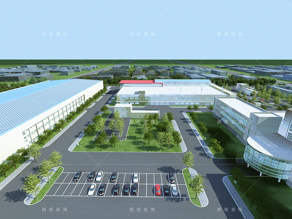 工業(yè)園區(qū)標準廠房裝修效果圖