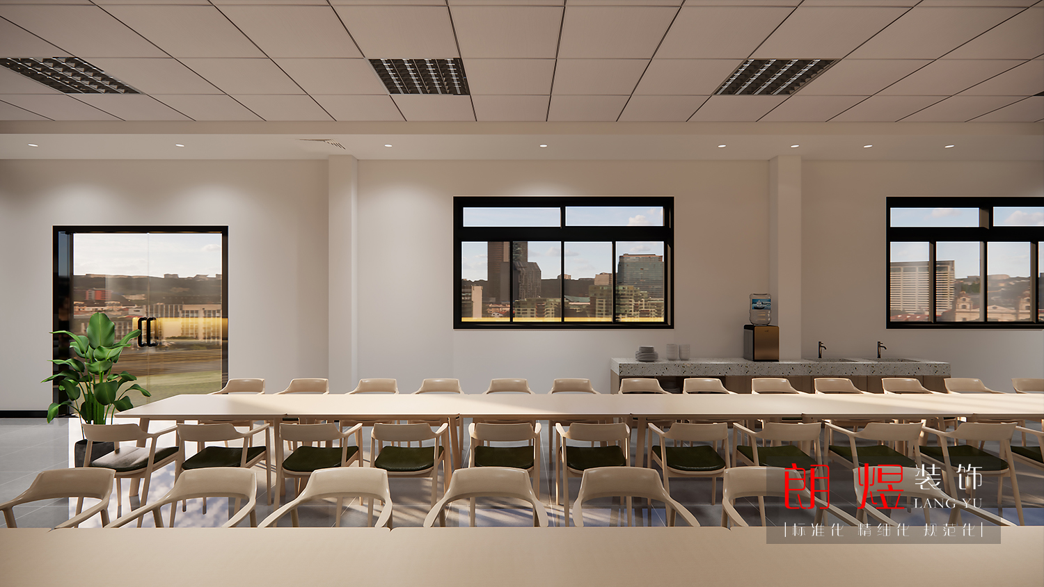 園區(qū)工廠員工食堂裝修改造設(shè)計(jì)效果圖