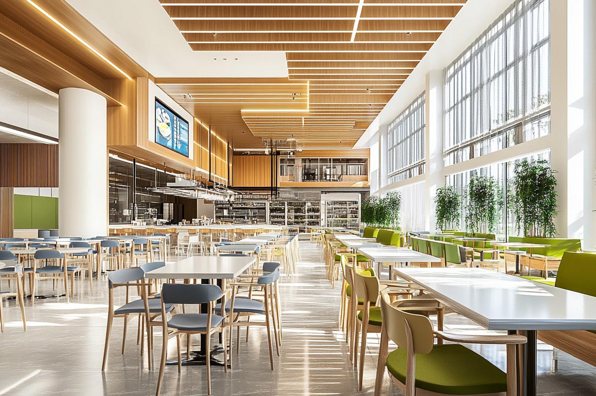 學校食堂裝修效果圖