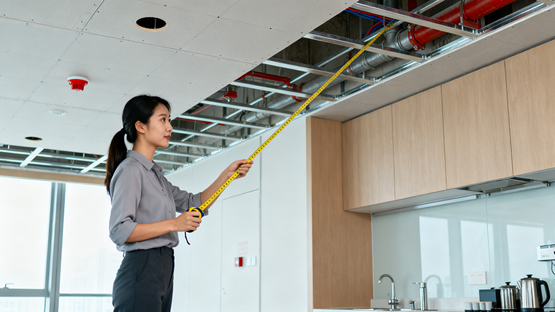 辦公室裝修現(xiàn)場測量